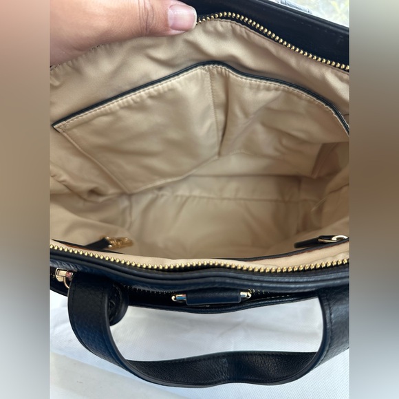 Lily Jade Brittany Convertible Tote in Black Leather with Gold Hardware - Picture 3 of 4